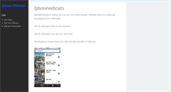 Desktop Screenshot of iphonewebcam.com